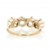 Vintage Four Round Moonstone Gold Ring