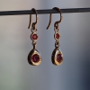 Orange Sapphire 18k Rose Gold Earrings