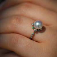 Pearl Snowflake Ring-Supreme