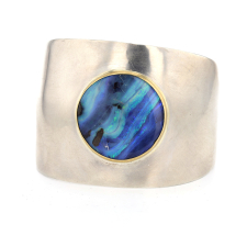 Boulder Opal Silver and Gold Roxy Cuff Image
