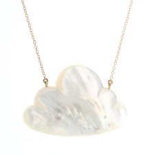 Large Mother of Pearl Cloud Necklace Image
