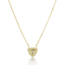 18k Gold Diamond Pave Necklace Image