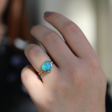 Boulder Opal Heart Ring Image