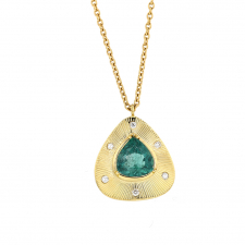 Emerald Starlight 18k Gold Necklace Image