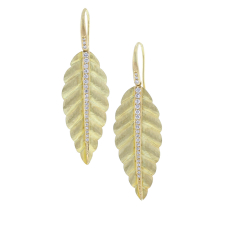 Maya Leaf Diamond Earrings