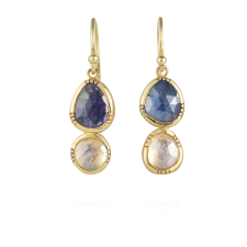 Orbit Blue Grey Sapphire Earrings Image