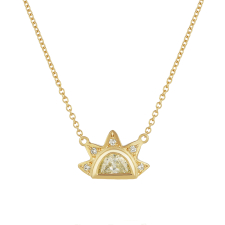 Diamond Sun Beam 18k Gold Necklace Image