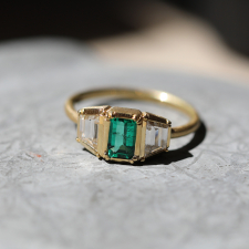 Harmony Emerald Diamond 18k Gold Ring
