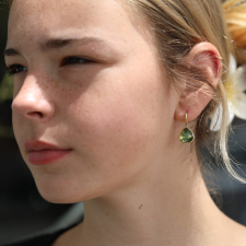 Prasiolite Quartz Orbit Earrings Image