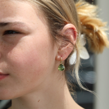 Prasiolite Quartz Orbit Earrings Image
