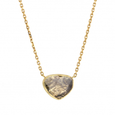 Diamond Slice 18k Gold Necklace