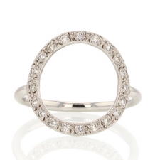 Infinity White Gold Diamond Ring Image
