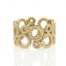 14k Gold Loop Band Ring Image