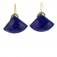 Lapis Bell Drop Earrings Image