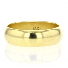 Solid 18k Yellow Gold Band Image