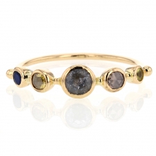Moonstone, Sapphire and Diamond Ring Image