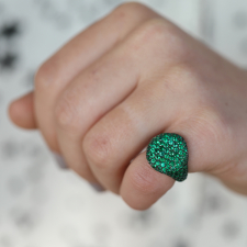 Emerald Signet Pinky Ring Image