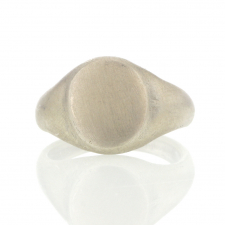 Silver Classic Signet Silver Ring Image