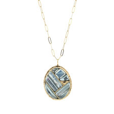 Mosaic Fusion Aquamarine Necklace Image