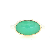 Small Oval Faceted Chrysoprase