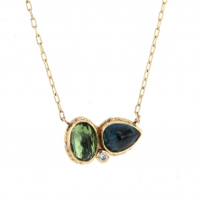 Blue and Green Tourmaline Necklace Image