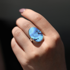 Large Vertical Boulder Opal ring Image