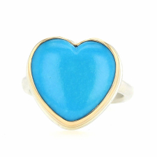 Sleeping Beauty Turquoise Heart Ring