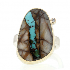 Royston Turquoise and Diamond Ring
