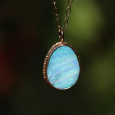 Gold Australian Jelly Opal Necklace Image