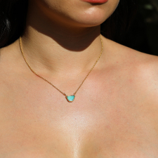 Lake Opal 18k Gold Necklace Image
