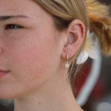 Petal Pave Lever Back Earrings Image