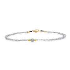 Labradorite and Gold Bead Bracelet