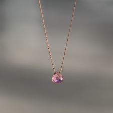 Pink Tourmaline Zen Gems Faceted Necklace Image