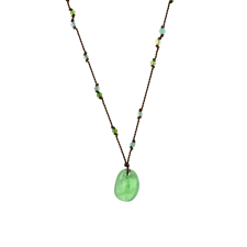 Chrome Diopside Necklace with Emerald and Peridot Image