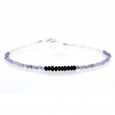 Sapphire, Iolite, Tanzanite and Rainbow Moonstone Bracelet