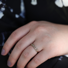 Gray and Brown Diamond Band Ring Image