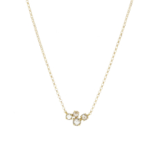 Rose Cut Diamond Gold Necklace Image