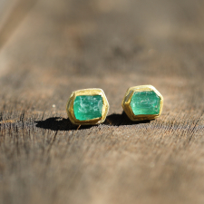 Emerald Crystal Post Stud Earrings Image