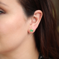 Emerald Crystal Post Stud Earrings Image