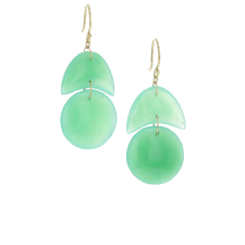 Chrysoprase Tiny Arp Earrings Image