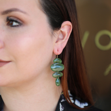 Oval Jade Totem Earrings Image