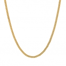 Vintage 10K Gold Curb Chain Necklace Image