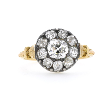 Victorian Diamond Silver and Gold Ring Image