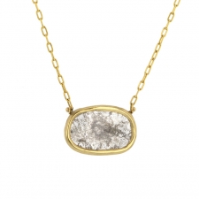 Gold Diamond Slice Necklace Image