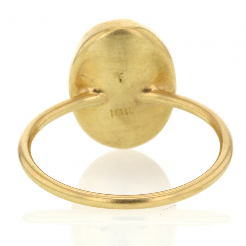 Tanzanite 18k Gold Egg Ring