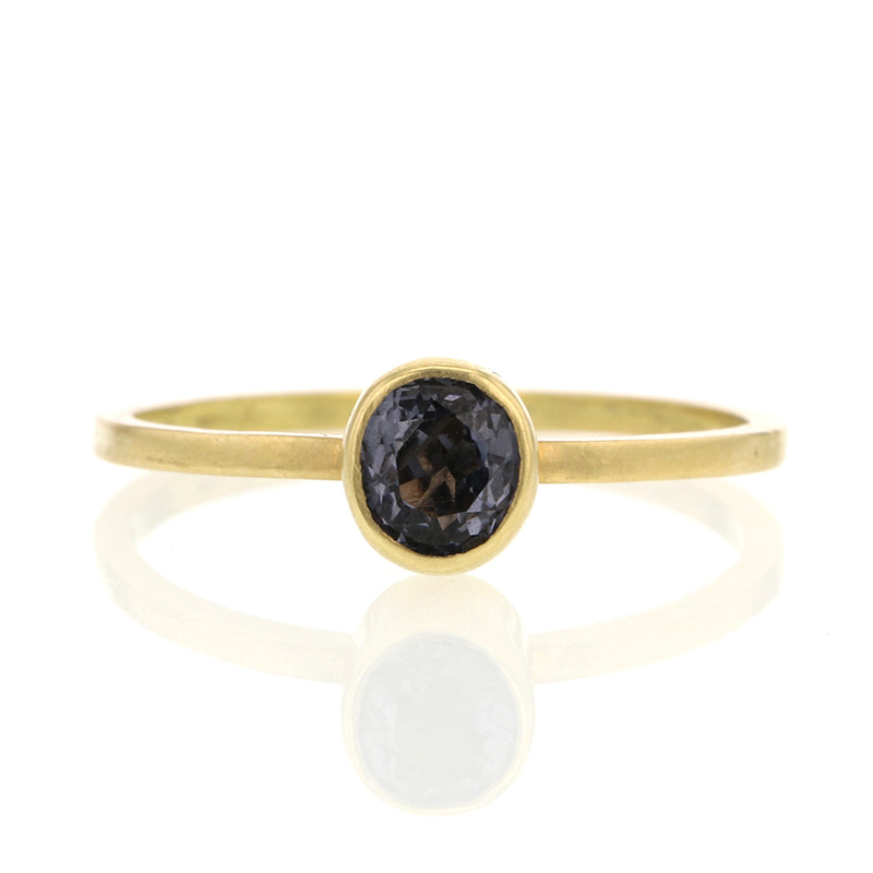 Roundish Oval Spinel Ring