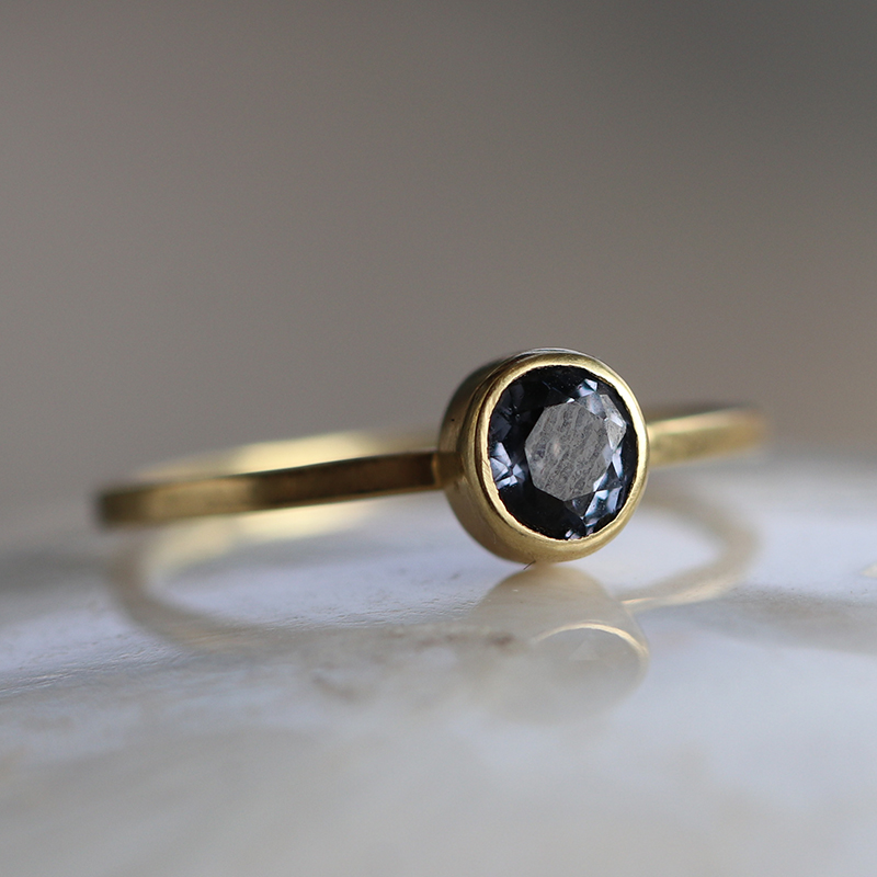 Roundish Oval Spinel Ring