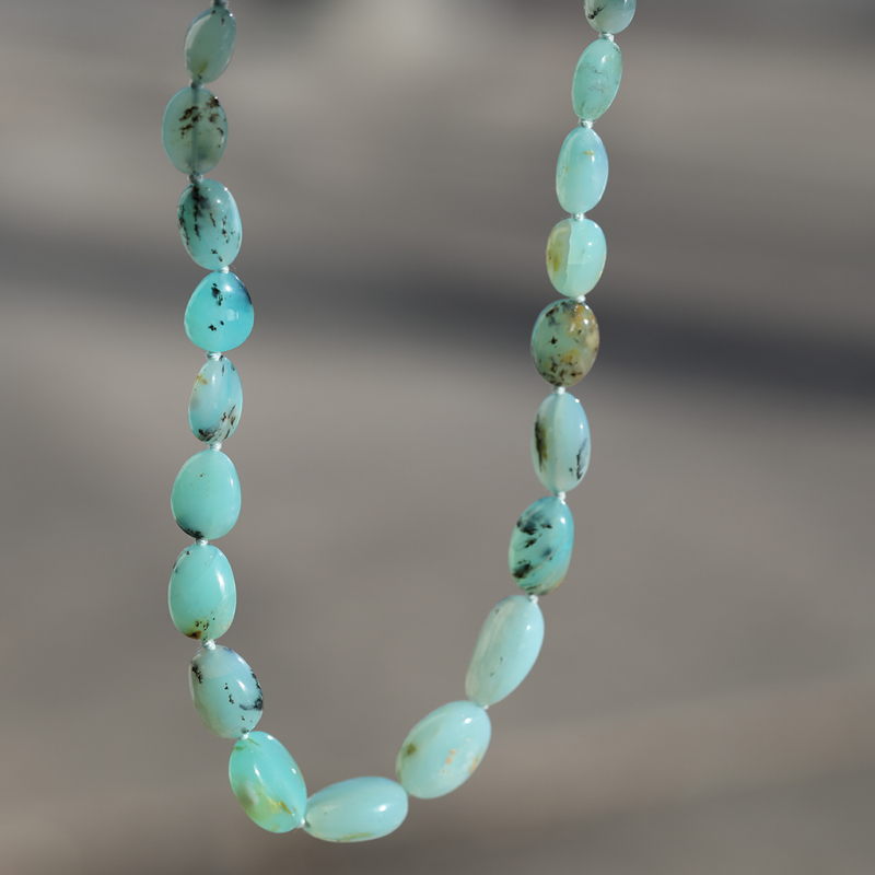Beaded Peruvian Opal Necklace