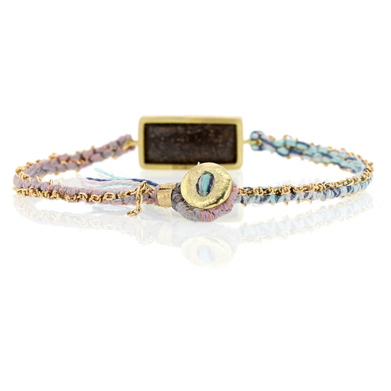 Brooke Gregson | 18k Boulder Opal Silk Gold Bracelet at Voiage Jewelry