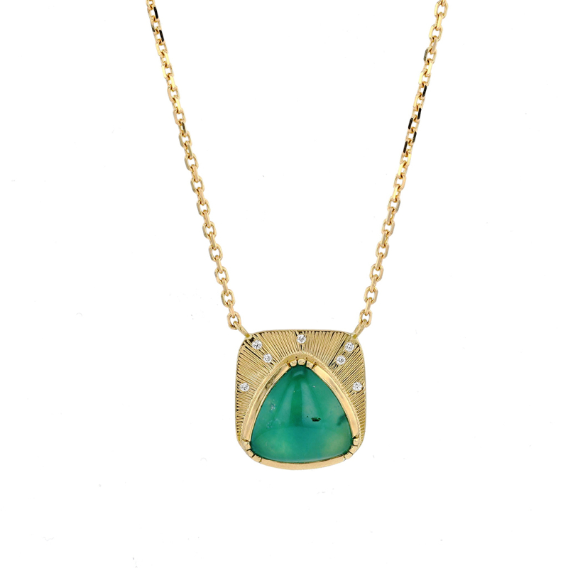 Peruvian Opal Starlight Gold Necklace